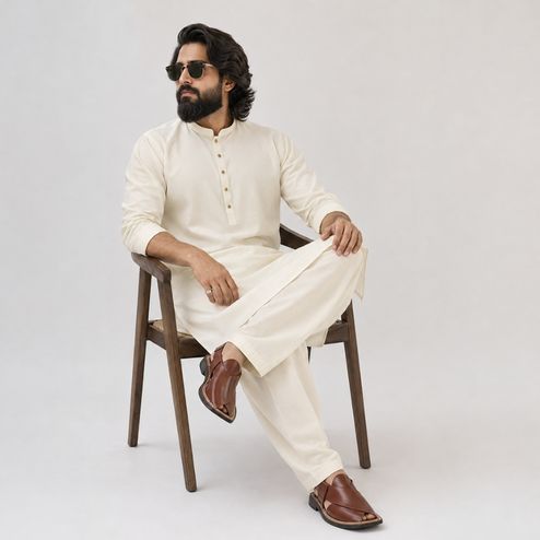Business Class Wash & Wear ( Cream )